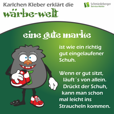 Karlchen Kleber erklärt, was eine gute Marke ausmacht