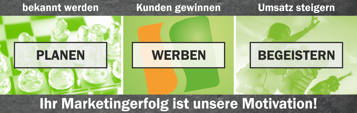 planen, werben, begeistern